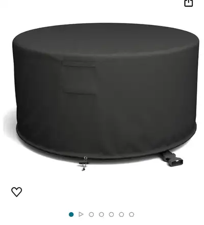 Pteromy Patio Fire Pit Table Cover Large 50" Round Pewter Grey, View more