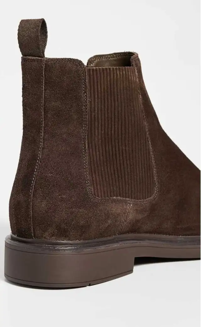 New SIZE 10 Vince Erik Chelsea Boot Suede + Dr. Scholls Insoles in Men's Shoes in Markham / York Region - Image 4