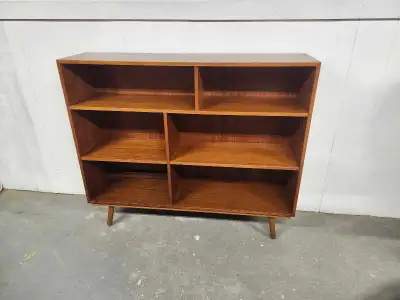 MID-CENTURY TEAK BOOKCASE/DISPLAY CABINET , View more