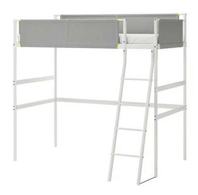 Lit mezzanine IKEA VITVAL 1 place (twin) — blanc/gris clair, View more
