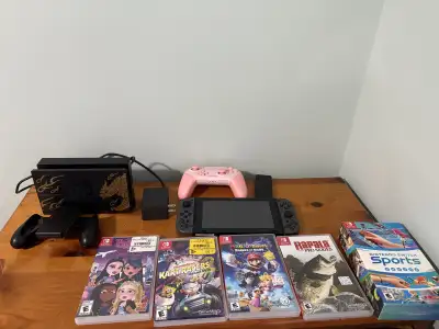 Nintendo switch bundle with games and acce, View more