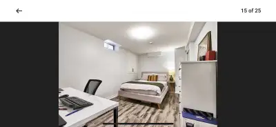 1-Bedroom basement for rent ajax
