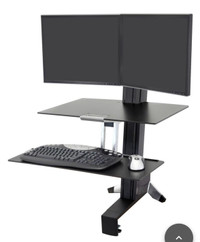 Ergotron WorkFit-S Dual Monitor Standing Desk Converter