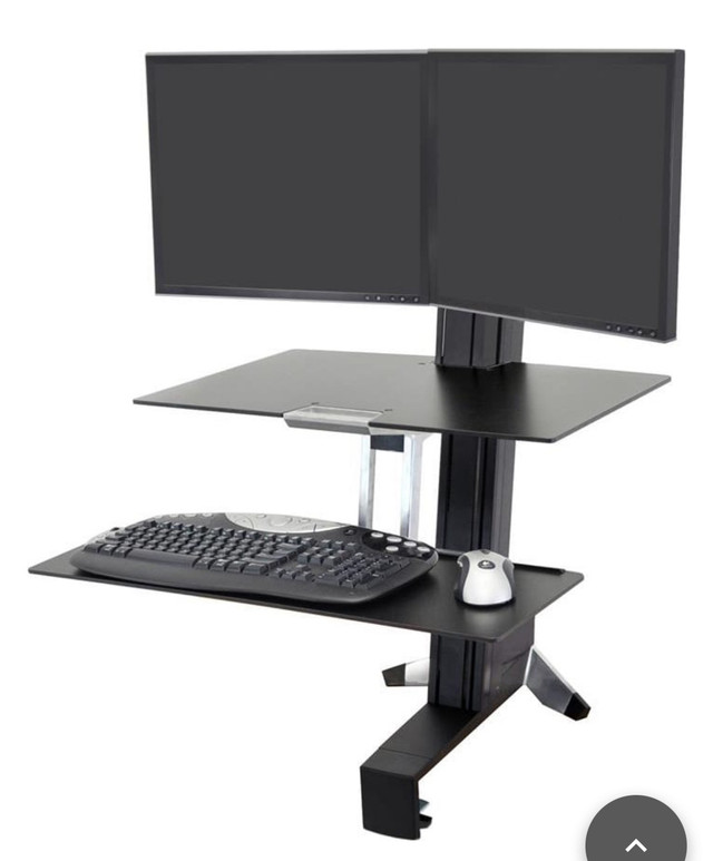 Ergotron WorkFit-S Dual Monitor Standing Desk Converter in Desks in City of Halifax