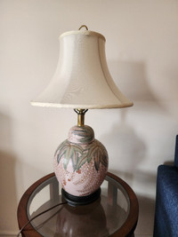 Hand painted lamp 24"h