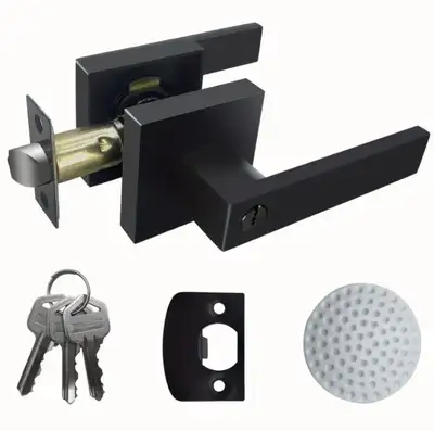 Brand new never installed still in box with hardware. Includes keys