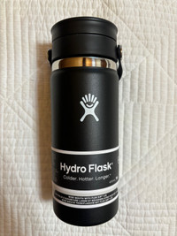 New Black 473mL HydroFlash travel mug