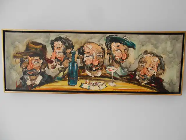 TABLEAU-TOILE-PEINTURE-HUILE-VINTAGE-OIL PAINTING in Arts & Collectibles in City of Montréal - Image 2