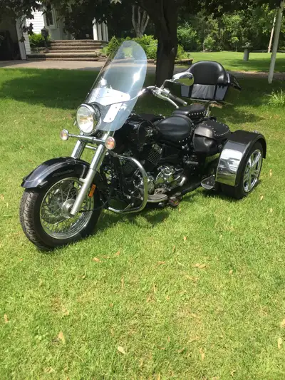 Excellent Condition. Extremely Low mileage! 2008 Yamaha Silverado V-Star 650 cc. King/Queen Seats. T...