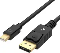 Rankie Mini DisplayPort (Mini DP) to DisplayPort (DP) Cable 6FT