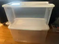 Two Large Storage Bins - Very Clean
