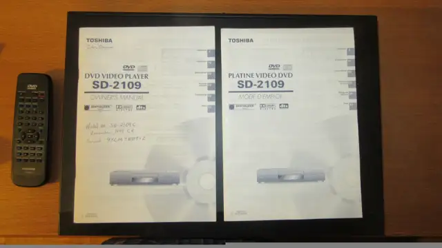 Toshiba SD-2109 DVD Player in Video & TV Accessories in Victoriaville - Image 6