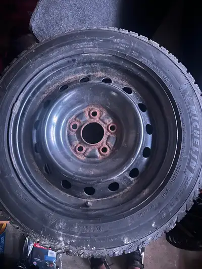 Selling 4 excellent condition Michelin X Ice winter tires on steel rims. Was off a 2010 Honda Civic....