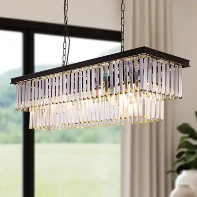 Crystal Chandelier - Black 40 inch, View more