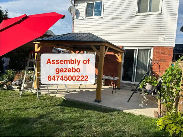 assembly of gazebo in Patio & Garden Furniture in Mississauga / Peel Region - Image 8
