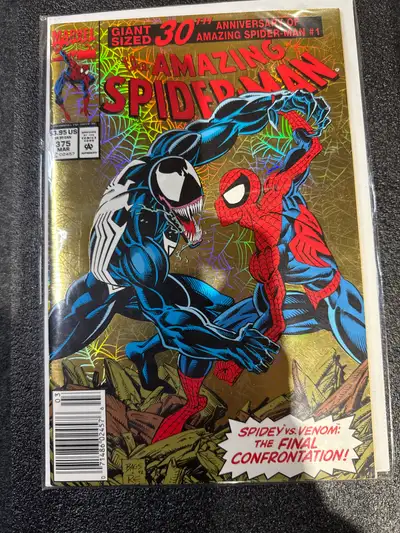 Marvel 1993 Amazing Spider-Man #375 Holographic Cover . New, never open to look at since it was rele...