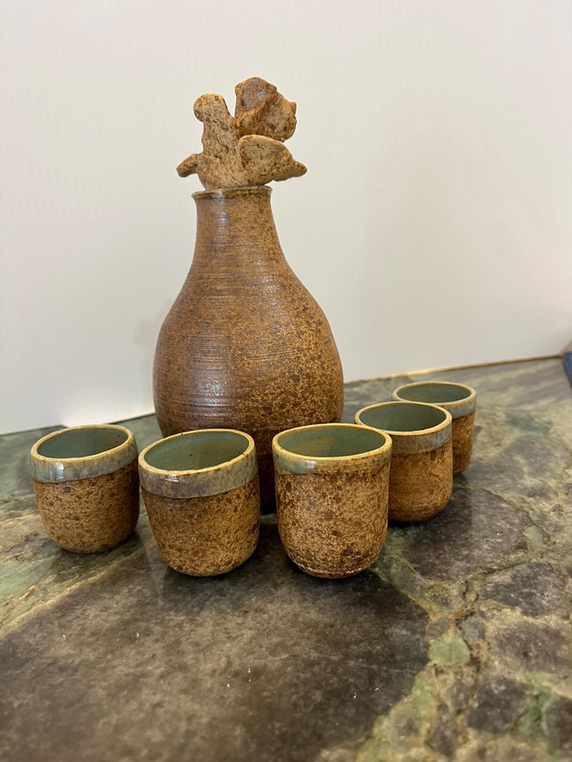 Hand crafted sake pottery set in Kitchen & Dining Wares in Ottawa - Image 2