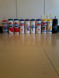 PEPSI Collector's vtg 70s-80s water bottles rare Ltd editions.