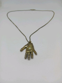 Palm with Evil Eye Necklace