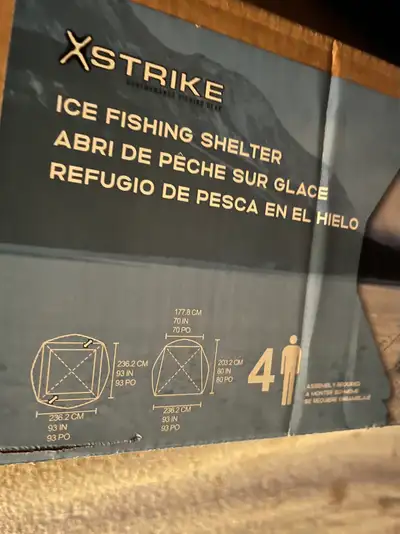 ice fishing hut, View more