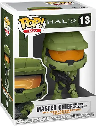 Funko POP Xbox Halo Master Chief with MA40 Assault Rifle #13, View more