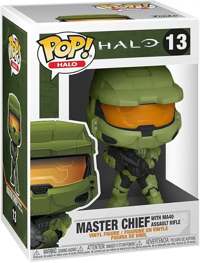 Funko POP Xbox Halo Master Chief with MA40 Assault Rifle #13 in Toys & Games in Laval / North Shore - Image 2