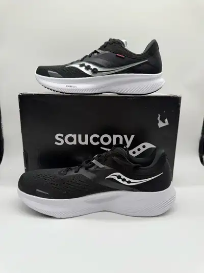 Saucony Ride 16 Black/White Women's Running Shoes Size US 11, View more
