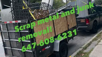 free scrap metal pick up and junk removal!647-608-6231, View more