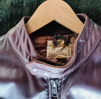 Women's Motorcycle Jacket (Burgundy XL), View more