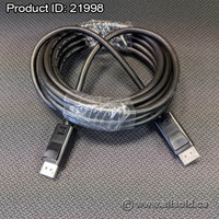 Set of 6 DisplayPort Cables with Latches, 15ft/4.6m Length - New