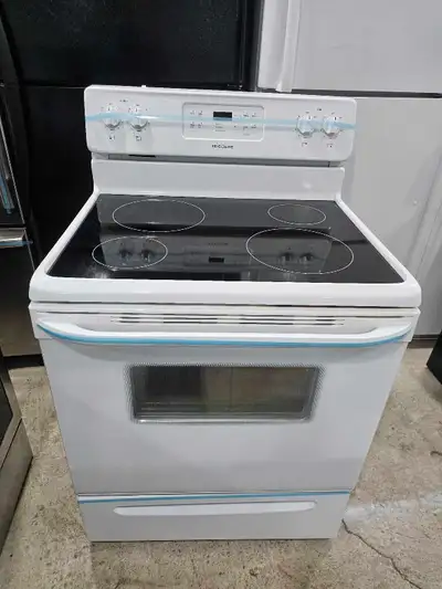 white Electric stove range oven Can deliver , View more