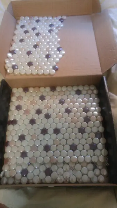 Glass & crystal mosaic backsplash pieces, View more