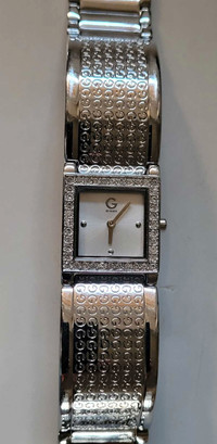 Brand New G by Guess Ladies Silver Tone Watch