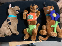 Lot of 3 Scooby-Doo Plush Figures