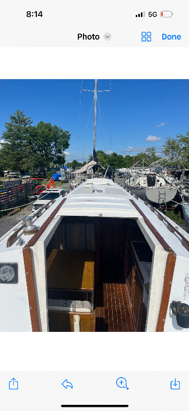 COLUMBIA 28 Sailboat  great cruiser very clean and unused cabin in Sailboats in Ottawa - Image 2