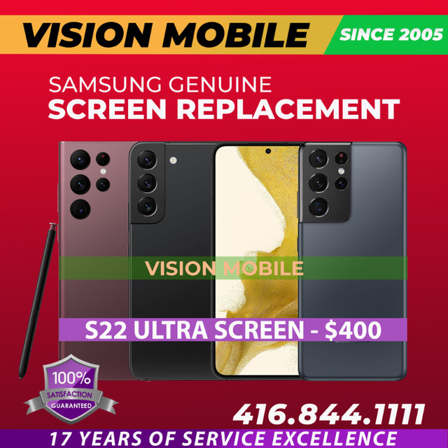 Samsung Screen Repair - Genuine Samsung Screen - 1 Hour Service in Cell Phone Services in City of Toronto - Image 2