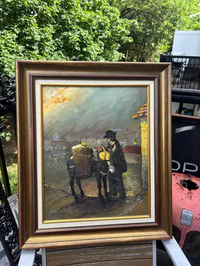 Mid-Century Italian Oil on canvas – Signed, View more