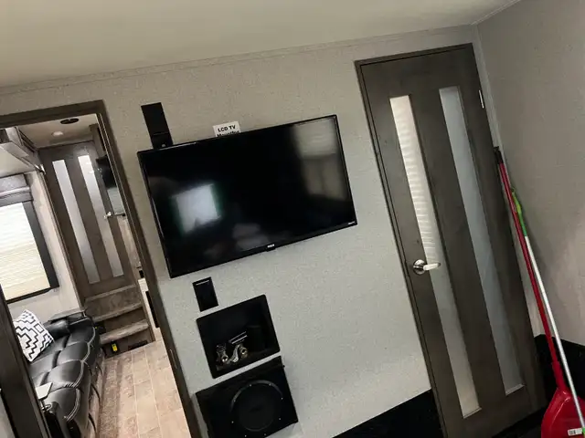 2018 voltage toy hauler M3805 in Travel Trailers & Campers in Fort St. John - Image 7