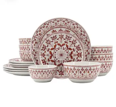 Add a touch of elegance to your dining experience with this beautiful Mikasa Radiance 22-Piece Porce...