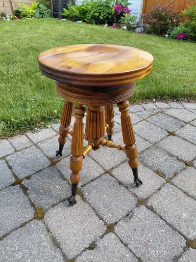 Antique Victorian Piano Stool, View more