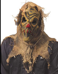 Scary Scarecrow Halloween Mask; Burlap; $15obo