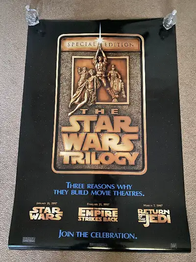 STAR WARS Movie Posters - 2 Original "Double Sided" Posters, View more