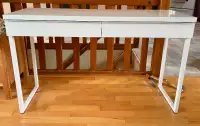 Desk - BESTA BURS, high gloss white (IKEA)