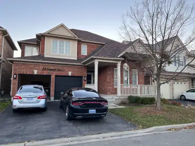 House available for rent 4 bedroom 2.5 washroom 4 car parking (half driveway 2garage) Utilities extr...