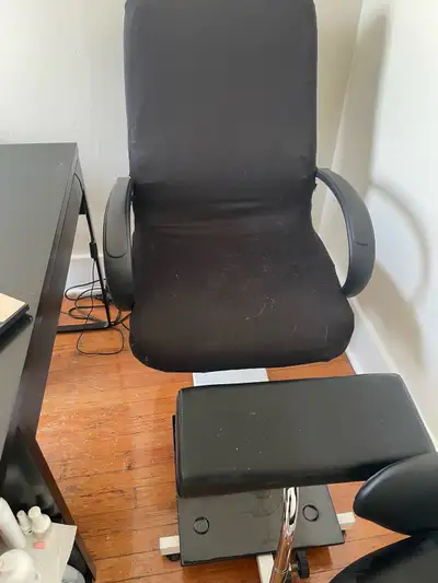 salon pedi chair, stool and foot bath, View more