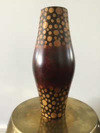Handmade Wood Floor Vase