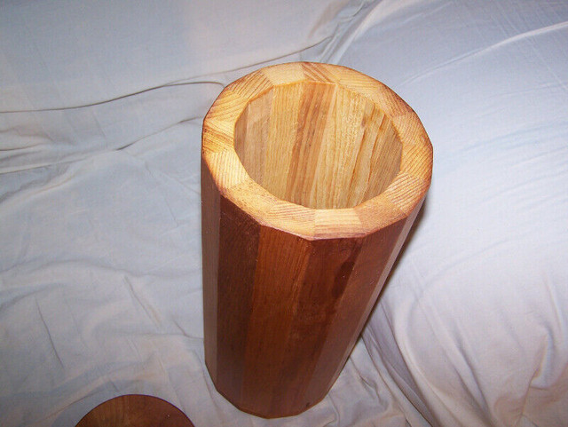 Homemade round wooden container in Other in Truro - Image 2