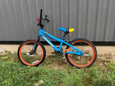 Orange and Blue Bike, View more