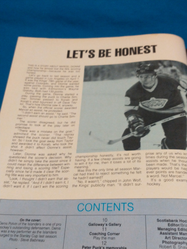 Dec 1980 Scotiabank Hockey College News Denis Potvin in Arts & Collectibles in City of Toronto - Image 2