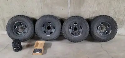 4 x BF Goodrich KO2 tires fitted and balanced on 16" Rims. Tire Size = LT245 75 R16 Tread Depth = 11...